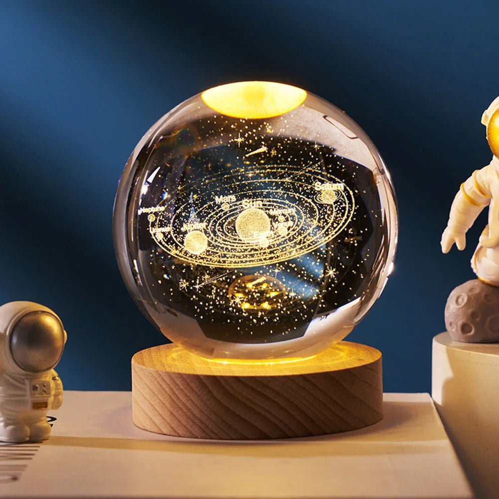 USB LED Galaxy Crystal Ball Lamp - Casatrail.com