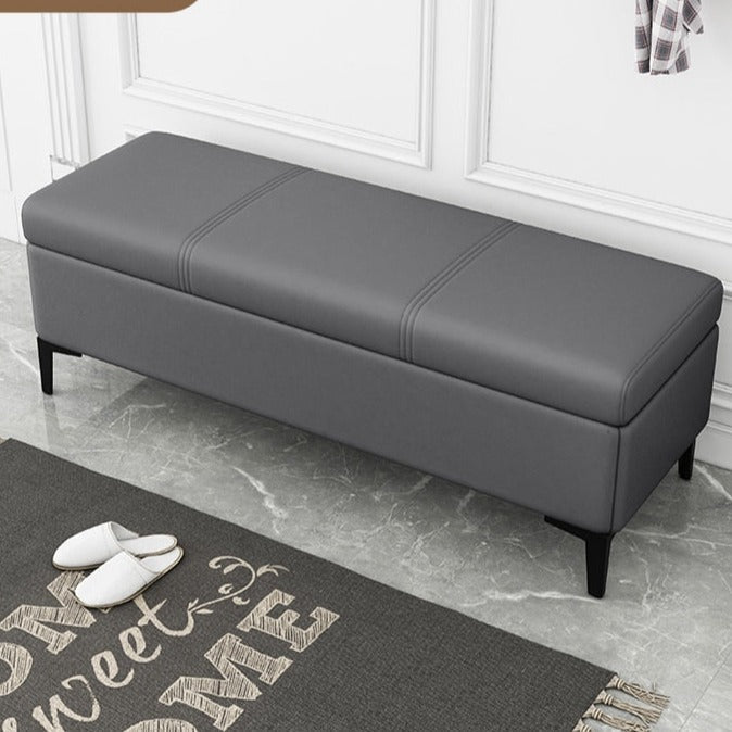 Vanity Foot Rest Ottoman Stool with Storage Bench - Casatrail.com