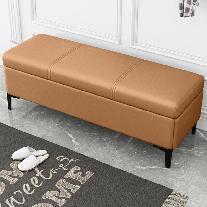 Vanity Foot Rest Ottoman Stool with Storage Bench - Casatrail.com