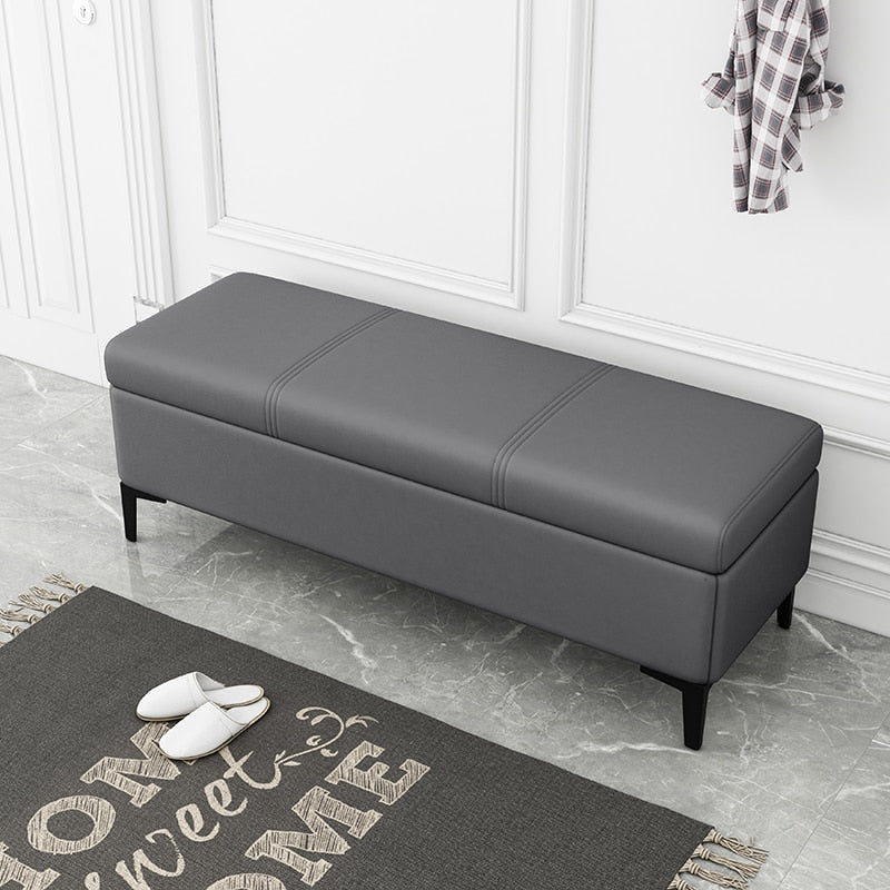 Vanity Foot Rest Ottoman Stool with Storage Bench - Casatrail.com