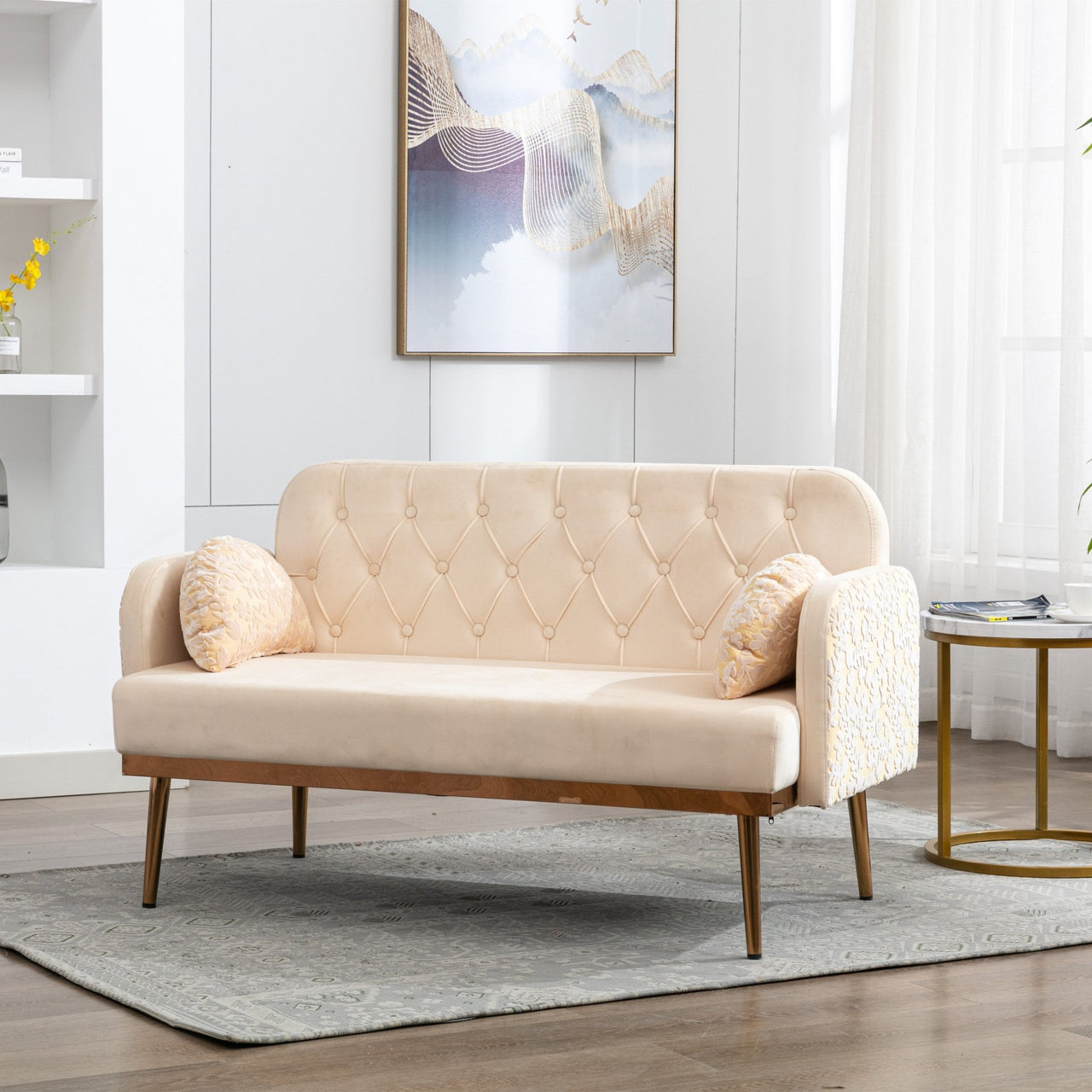 Velvet Twin Loveseat (55'') for Living Room - Casatrail.com