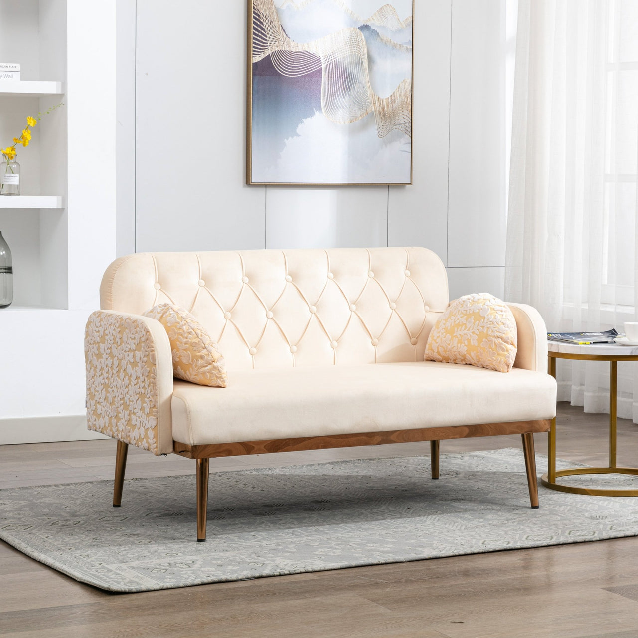 Velvet Twin Loveseat (55'') for Living Room - Casatrail.com