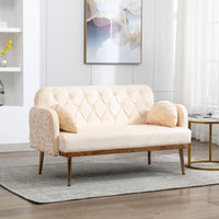 Thumbnail for Velvet Twin Loveseat (55'') for Living Room - Casatrail.com