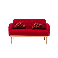 Thumbnail for Velvet Twin Loveseat (55'') for Living Room - Casatrail.com