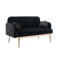 Thumbnail for Velvet Twin Loveseat (55'') for Living Room - Casatrail.com