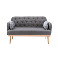 Thumbnail for Velvet Twin Loveseat (55'') for Living Room - Casatrail.com