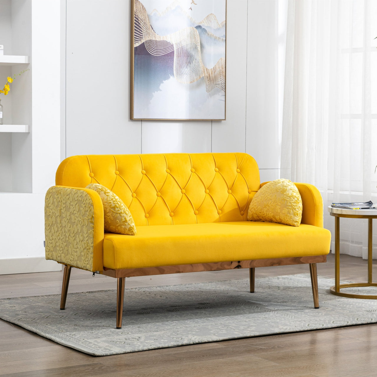 Velvet Twin Loveseat (55'') for Living Room - Casatrail.com