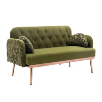 Thumbnail for Velvet Twin Loveseat (55'') for Living Room - Casatrail.com