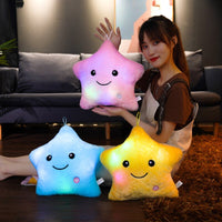 Thumbnail for Vibrant LED Star Pillow - Soft and Colorful - Casatrail.com