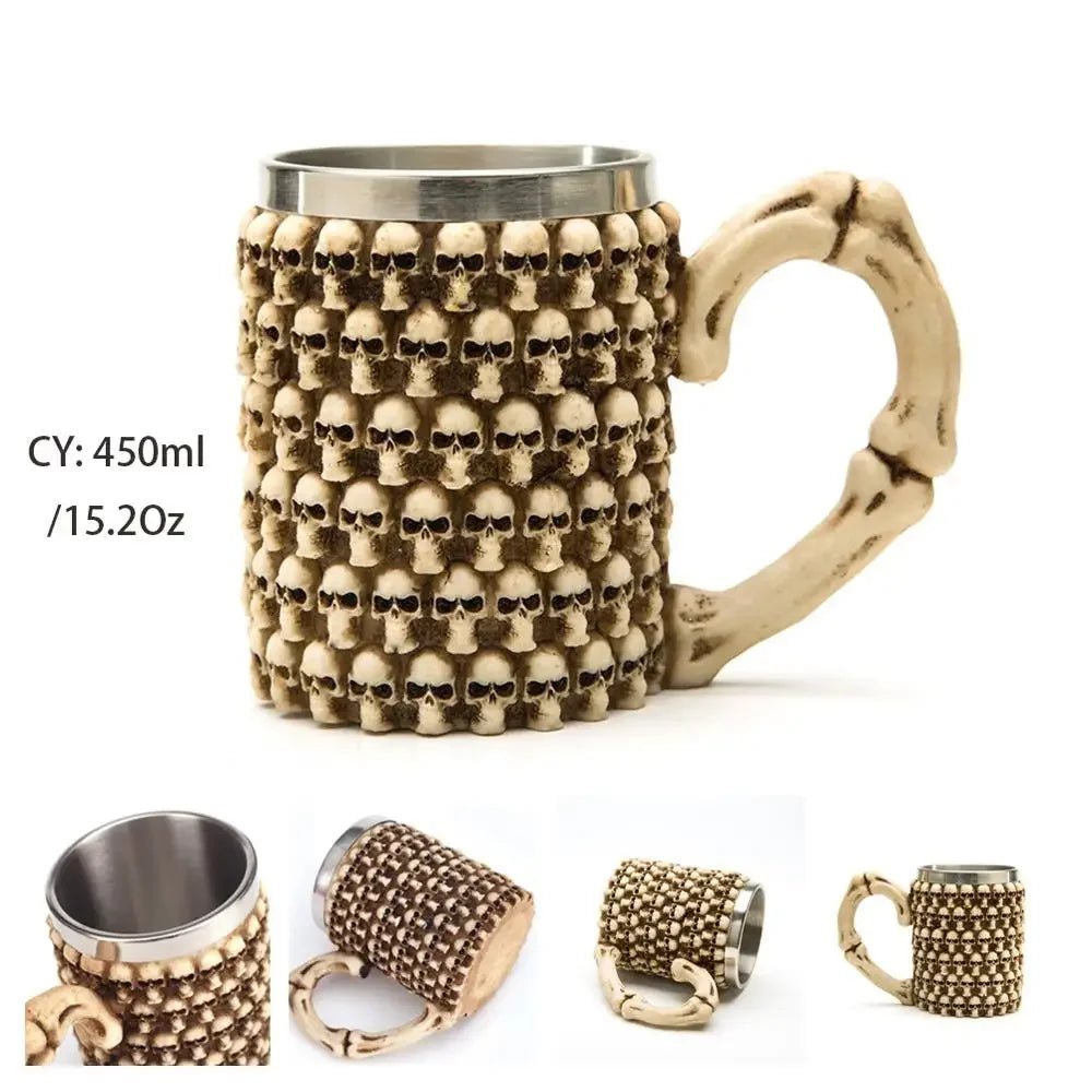 Viking Resin Stainless Steel Beer Mug - Casatrail.com