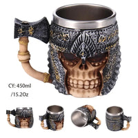 Thumbnail for Viking Resin Stainless Steel Beer Mug - Casatrail.com