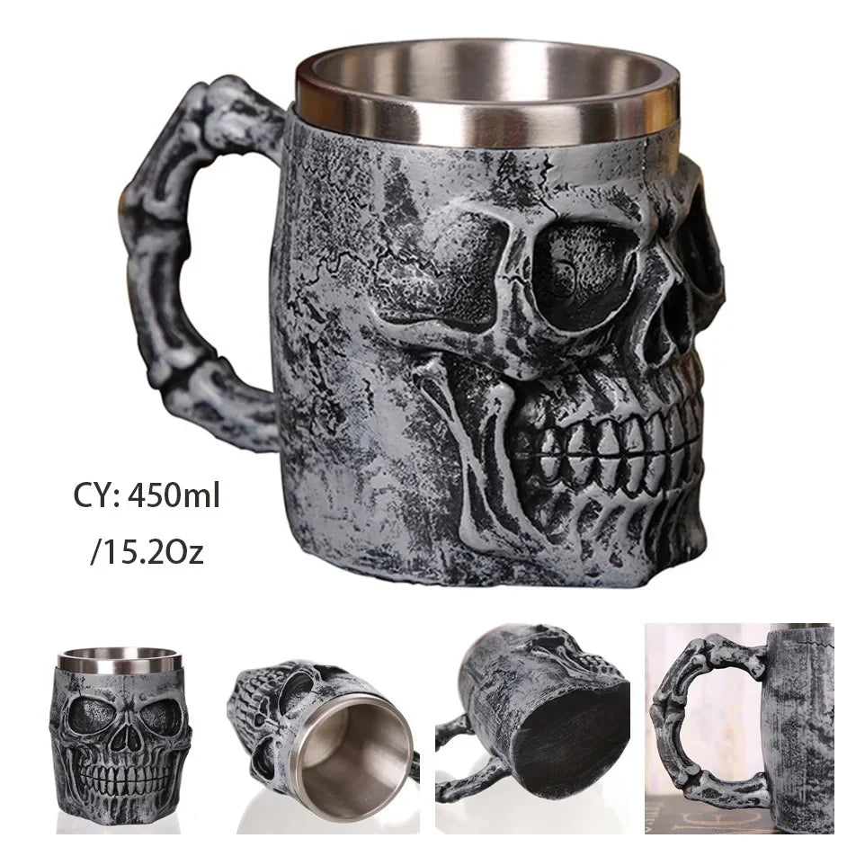 Viking Resin Stainless Steel Beer Mug - Casatrail.com