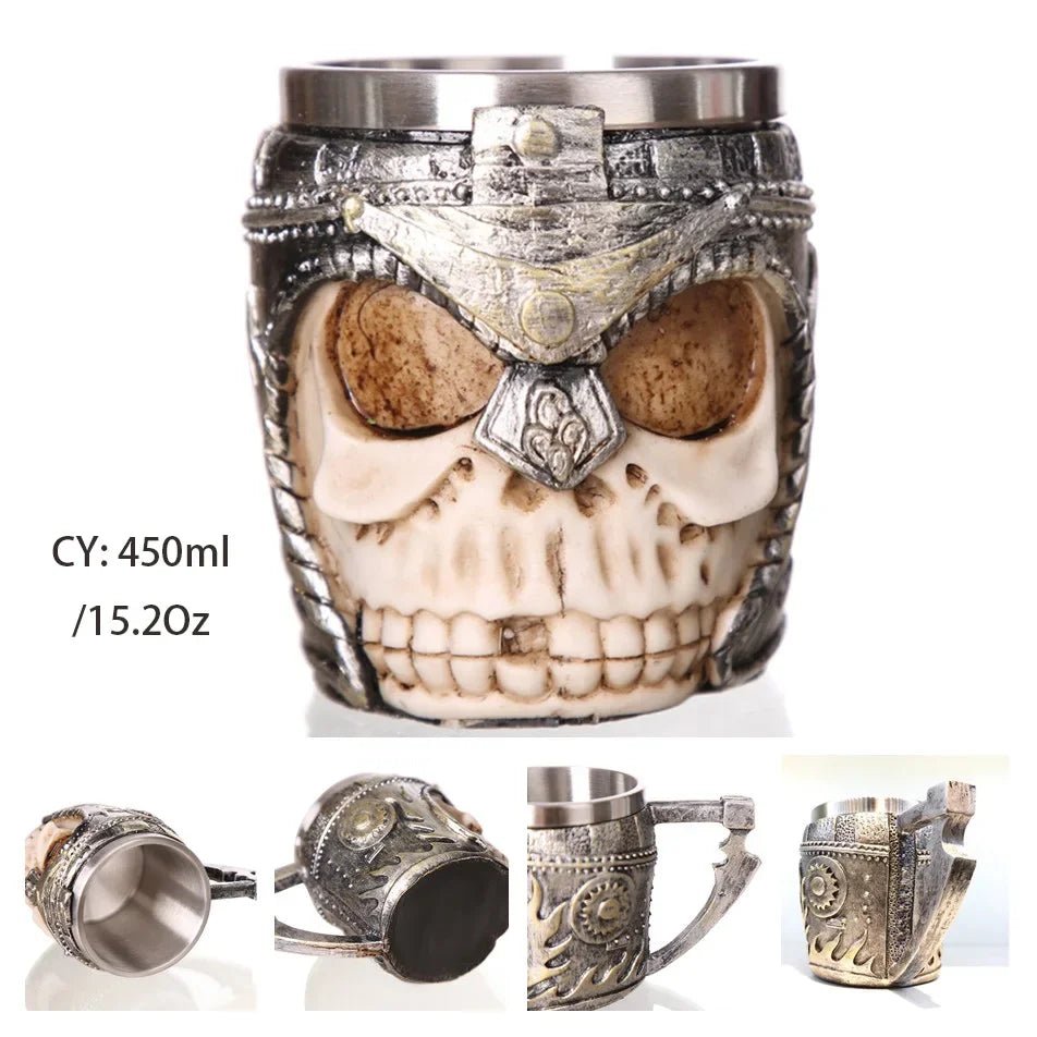 Viking Resin Stainless Steel Beer Mug - Casatrail.com