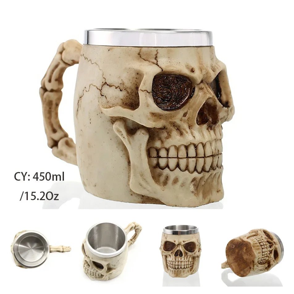 Viking Resin Stainless Steel Beer Mug - Casatrail.com