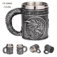 Thumbnail for Viking Resin Stainless Steel Beer Mug - Casatrail.com