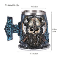 Thumbnail for Viking Resin Stainless Steel Beer Mug - Casatrail.com