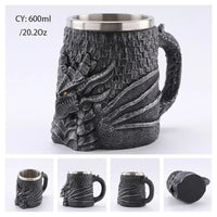 Thumbnail for Viking Resin Stainless Steel Beer Mug - Casatrail.com