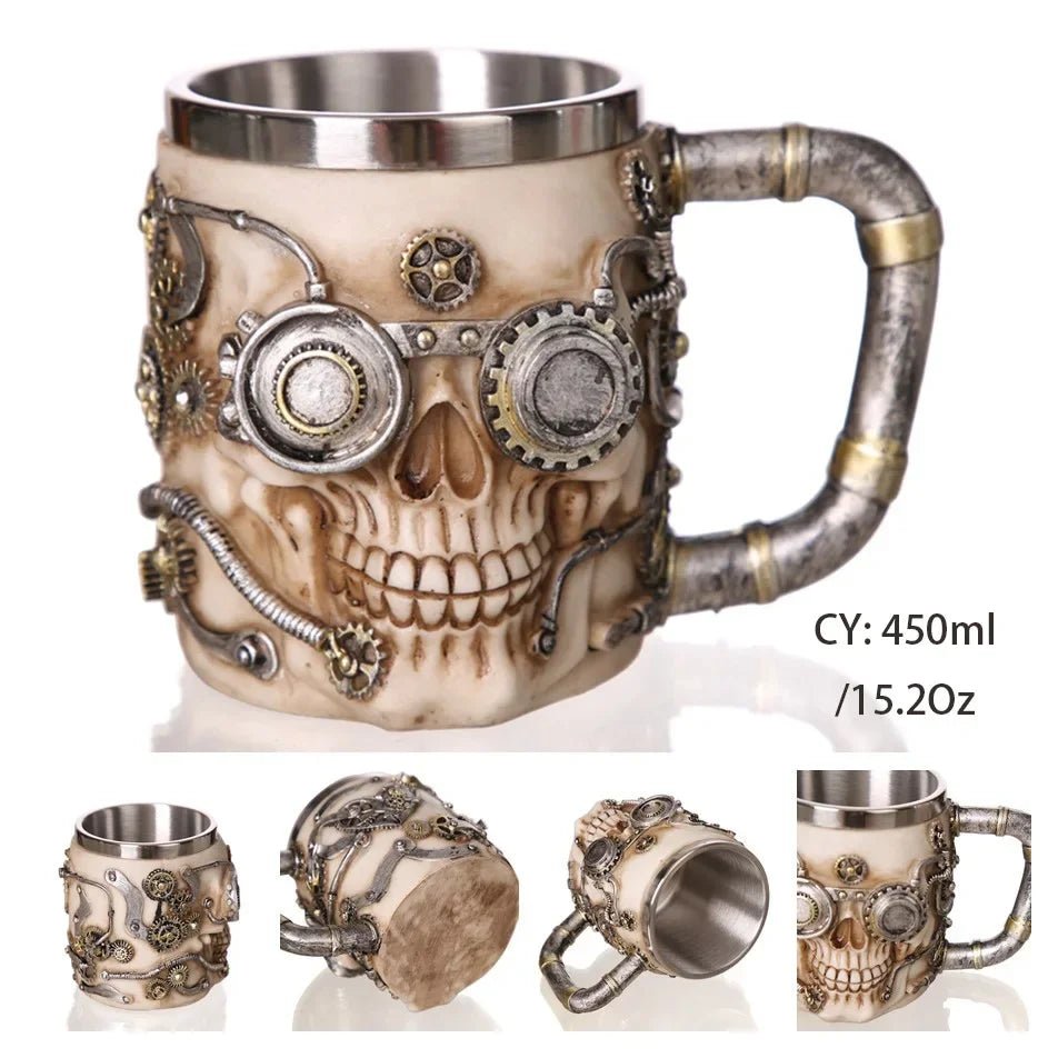 Viking Resin Stainless Steel Beer Mug - Casatrail.com