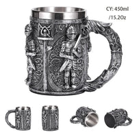 Thumbnail for Viking Resin Stainless Steel Beer Mug - Casatrail.com