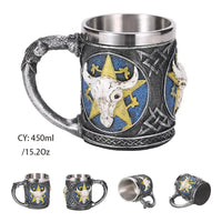 Thumbnail for Viking Resin Stainless Steel Beer Mug - Casatrail.com