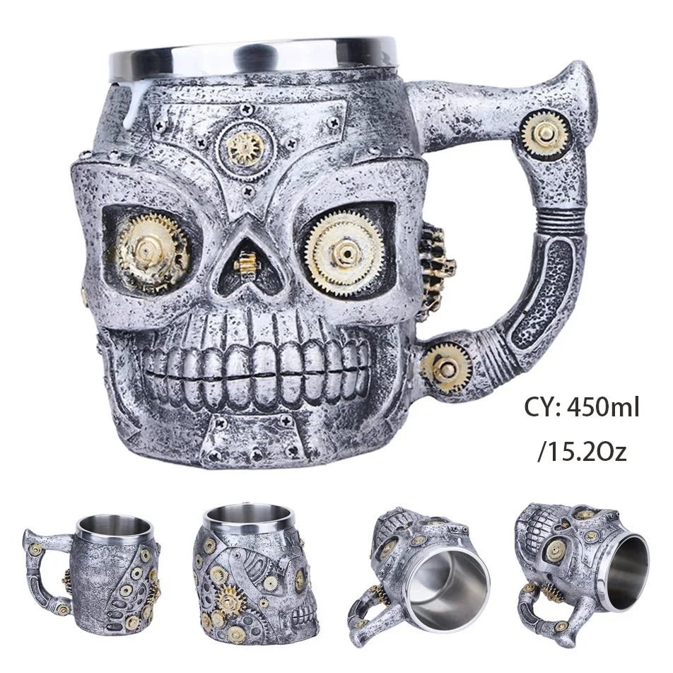 Viking Resin Stainless Steel Beer Mug - Casatrail.com