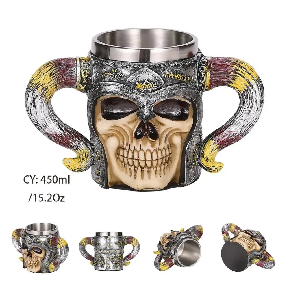 Viking Resin Stainless Steel Beer Mug - Casatrail.com