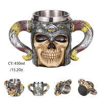 Thumbnail for Viking Resin Stainless Steel Beer Mug - Casatrail.com