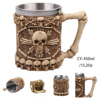 Thumbnail for Viking Resin Stainless Steel Beer Mug - Casatrail.com