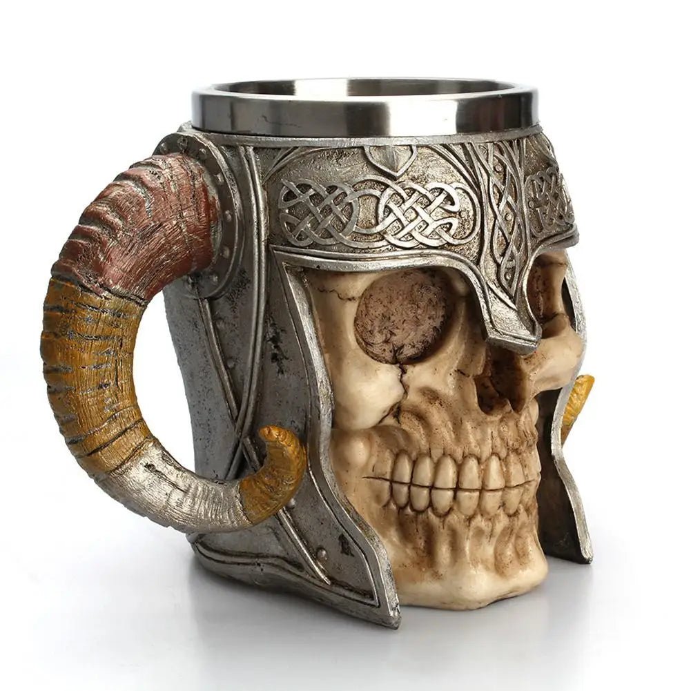 Viking Skull Stainless Steel Mug - Casatrail.com