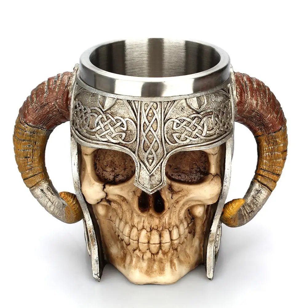 Viking Skull Stainless Steel Mug - Casatrail.com