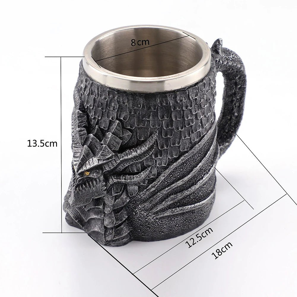 Viking Skull Stainless Steel Mug - Casatrail.com