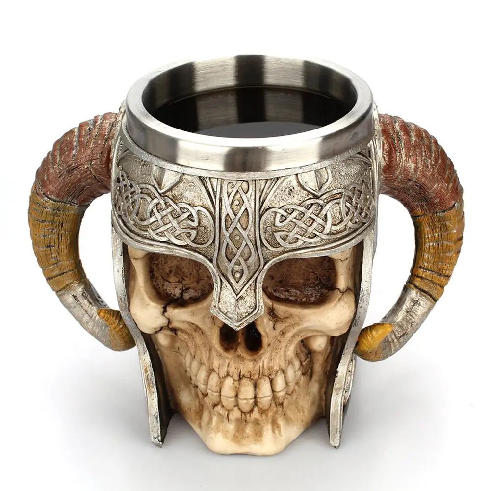 Viking Skull Stainless Steel Mug - Casatrail.com