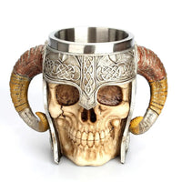 Thumbnail for Viking Skull Stainless Steel Mug - Casatrail.com