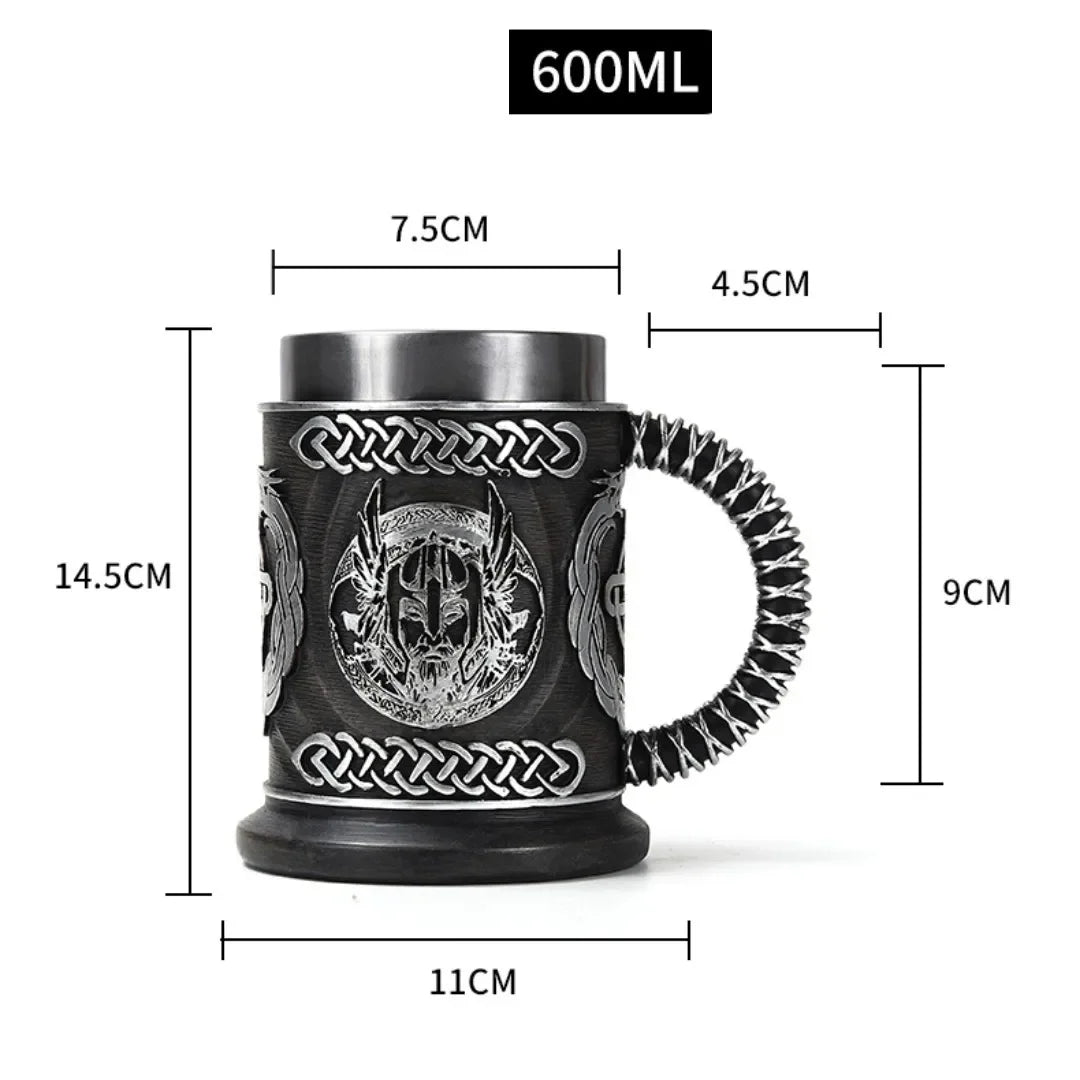 Viking Wood Style Beer Mug - Casatrail.com