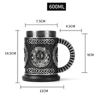 Thumbnail for Viking Wood Style Beer Mug - Casatrail.com