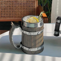 Thumbnail for Viking Wood Style Beer Mug - Casatrail.com