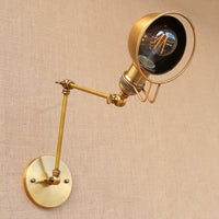 Thumbnail for Vintage Brass Swing Arm Wall Lamp - Casatrail.com