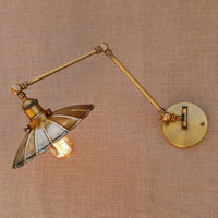 Thumbnail for Vintage Brass Swing Arm Wall Lamp - Casatrail.com