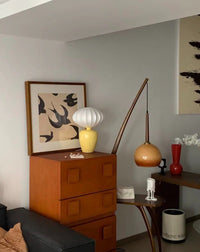 Thumbnail for Vintage Dopamine Table Bedside Lamp with Silk Lampshade