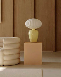 Thumbnail for Vintage Dopamine Table Bedside Lamp with Silk Lampshade