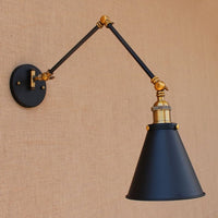 Thumbnail for Vintage Industrial LED Wall Lamp - Adjustable Swing Arm - Casatrail.com