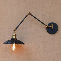 Thumbnail for Vintage Industrial LED Wall Lamp - Adjustable Swing Arm - Casatrail.com