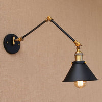 Thumbnail for Vintage Industrial LED Wall Lamp - Adjustable Swing Arm - Casatrail.com