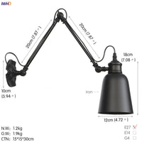 Thumbnail for Vintage Industrial LED Wall Lamp - Loft Style Swing Arm - Casatrail.com