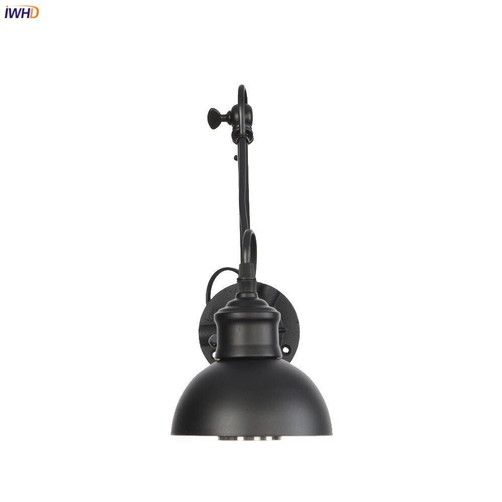 Vintage Industrial LED Wall Lamp - Loft Style Swing Arm - Casatrail.com