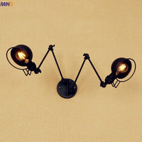 Thumbnail for Vintage Industrial LED Wall Lamp with Swing Arm - Casatrail.com