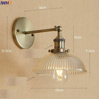 Thumbnail for Vintage Industrial Swing Arm Wall Lamp - Antique Brass - Casatrail.com