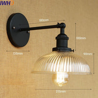 Thumbnail for Vintage Industrial Swing Arm Wall Lamp - Antique Brass - Casatrail.com