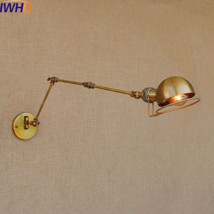 Vintage LED Long Arm Wall Lamp - Industrial Style - Casatrail.com