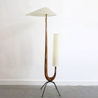 Thumbnail for Vintage Nordic Solid Wood LED Floor Lamp - Casatrail.com